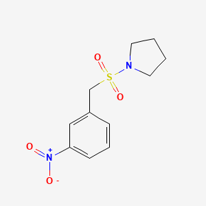 1-[(3-Nitrophenyl)methanesulfonyl]pyrrolidine