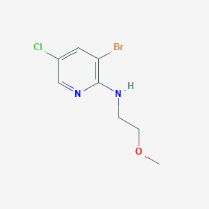 molecular formula C8H10BrClN2O B1627236 3-Bromo-5-chloro-N-(2-methoxyethyl)pyridin-2-amine CAS No. 850349-94-9