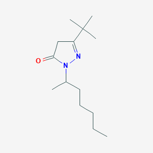 molecular formula C14H26N2O B1627241 5-tert-Butyl-2-(1-methyl-hexyl)-2,4-dihydro-pyrazol-3-one CAS No. 864685-48-3