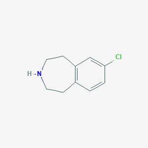 molecular formula C10H12ClN B1627247 7-Chloro-2,3,4,5-tetrahydro-1H-3-benzazepine CAS No. 25174-38-3