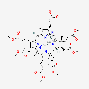 molecular formula C54H73CoN6O14 B1627252 Dicyanocobyrinic acid heptamethyl ester CAS No. 36522-80-2