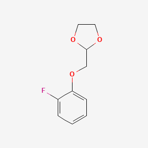 B1627254 2-((2-Fluorophenoxy)methyl)-1,3-dioxolane CAS No. 850348-82-2