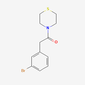 molecular formula C12H14BrNOS B1627258 2-(3-Bromophenyl)-1-(thiomorpholin-4-yl)ethan-1-one CAS No. 850349-34-7