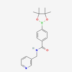 molecular formula C19H23BN2O3 B1627265 N-Pyridin-3-ylmethyl-4-(4,4,5,5-tetramethyl-[1,3,2]dioxaborolan-2-YL)-benzamide CAS No. 864754-24-5