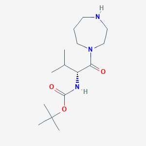 molecular formula C15H29N3O3 B1627266 tert-Butyl [(2R)-1-(1,4-diazepan-1-yl)-3-methyl-1-oxobutan-2-yl]carbamate CAS No. 864754-29-0