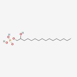 molecular formula C16H35O5P B1627274 2-Hydroxyhexadecyl dihydrogen phosphate CAS No. 84753-03-7