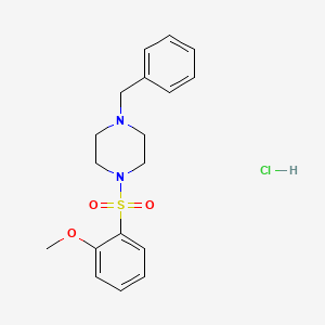 1-Benzyl-4-(2-methoxy-benzenesulfonyl)-piperazine hydrochloride