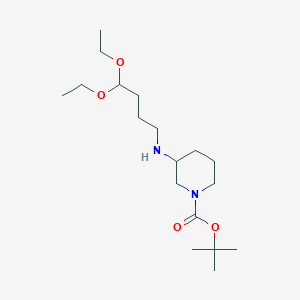 Tert-butyl 3-(4,4-diethoxybutylamino)piperidine-1-carboxylate