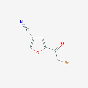 molecular formula C7H4BrNO2 B162730 3-Furancarbonitrile, 5-(bromoacetyl)- CAS No. 133674-68-7