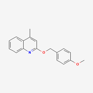 B1627302 2-(4-Methoxybenzyloxy)-4-methylquinoline CAS No. 937184-70-8