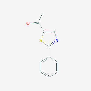 molecular formula C11H9NOS B162731 1-(2-Phenyl-1,3-thiazol-5-yl)-1-ethanone CAS No. 10045-50-8