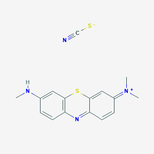 3-(Dimethylamino)-7-(methylamino)phenothiazin-5-ium thiocyanate