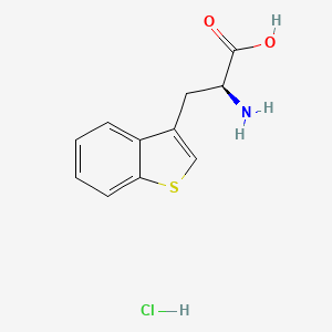 molecular formula C11H12ClNO2S B1627314 (2S)-2-amino-3-benzo[b]thiophen-3-ylpropanoic acid, chloride CAS No. 308103-39-1