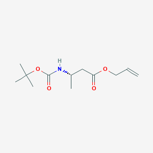 molecular formula C12H21NO4 B1627318 Boc-L-beta-homoalanine allyl ester CAS No. 353296-84-1