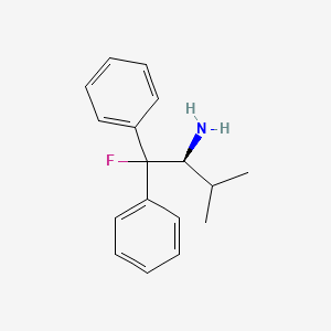 B1627320 (S)-(-)-2-Amino-1-fluoro-3-methyl-1,1-diphenylbutane CAS No. 290352-01-1