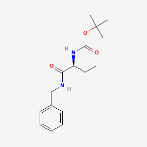 molecular formula C17H26N2O3 B1627331 (S)-Tert-butyl 1-(benzylamino)-3-methyl-1-oxobutan-2-ylcarbamate CAS No. 67106-22-3