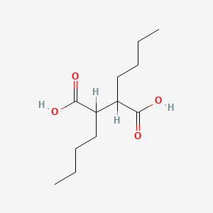 molecular formula C12H22O4 B1627333 Butanedioic acid, 2,3-dibutyl- CAS No. 33053-07-5