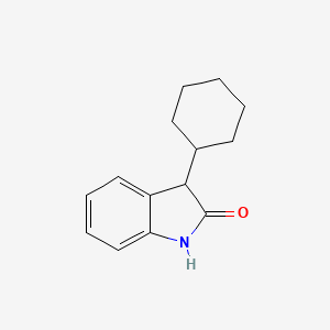 molecular formula C14H17NO B1627337 3-Cyclohexyl-1,3-dihydro-2H-indol-2-one CAS No. 92250-13-0
