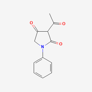 molecular formula C12H11NO3 B1627338 3-Acetyl-1-phenylpyrrolidine-2,4-dione CAS No. 719-86-8