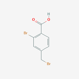 molecular formula C8H6Br2O2 B1627339 2-Bromo-4-(bromomethyl)benzoic acid CAS No. 345953-39-1