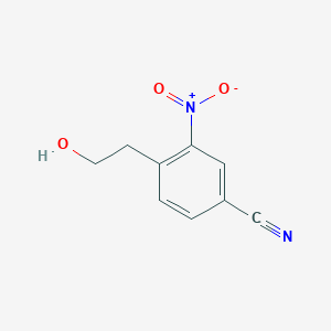 molecular formula C9H8N2O3 B1627340 4-(2-Hydroxyethyl)-3-nitrobenzonitrile CAS No. 69395-14-8