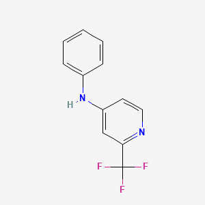 molecular formula C12H9F3N2 B1627344 N-phenyl-2-(trifluoromethyl)pyridin-4-amine CAS No. 234112-18-6