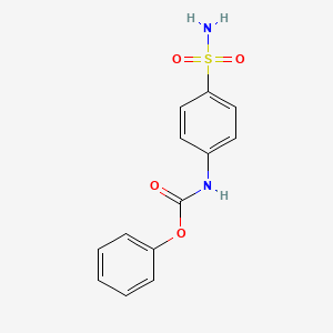 molecular formula C13H12N2O4S B1627354 Phenyl 4-(aminosulfonyl)phenylcarbamate CAS No. 41104-56-7