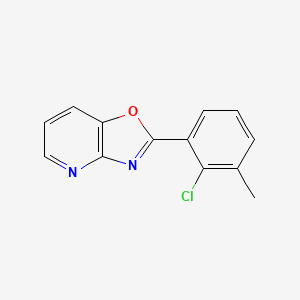 molecular formula C13H9ClN2O B1627356 2-(2-Chloro-3-methylphenyl)oxazolo[4,5-b]pyridine CAS No. 60772-55-6
