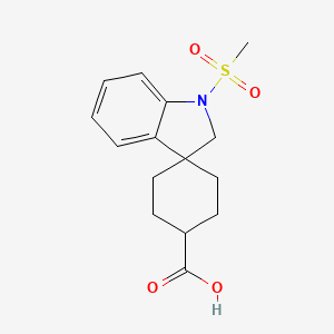 trans-1'-(Methylsulfonyl)spiro[cyclohexane-1,3'-indoline]-4-carboxylic acid
