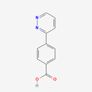 molecular formula C11H8N2O2 B1627376 4-(Pyridazin-3-yl)benzoic acid CAS No. 216060-22-9