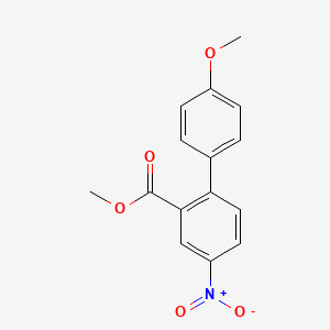 molecular formula C15H13NO5 B1627385 Methyl 4'-methoxy-4-nitro[1,1'-biphenyl]-2-carboxylate CAS No. 937601-71-3