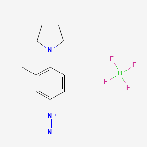 Benzenediazonium, 3-methyl-4-(1-pyrrolidinyl)-, tetrafluoroborate(1-)