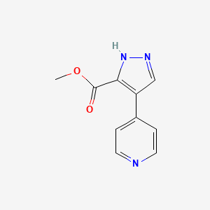 molecular formula C10H9N3O2 B1627396 Methyl 4-(pyridin-4-yl)-1H-pyrazole-3-carboxylate CAS No. 117784-22-2