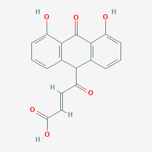 molecular formula C18H12O6 B162740 Fumaryldithranol CAS No. 125379-01-3
