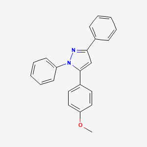 molecular formula C22H18N2O B1627403 1,3-Diphenyl-5-(4-methoxyphenyl)-1H-pyrazole CAS No. 27301-46-8