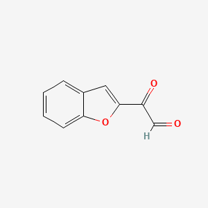 molecular formula C10H6O3 B1627413 2-Benzofuranglyoxylaldehyde CAS No. 40749-31-3