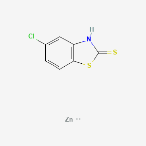 molecular formula C7H4ClNS2Zn+2 B1627417 Zinc 5-chloro-2-mercaptobenzothiazole CAS No. 53404-93-6