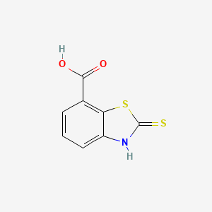 molecular formula C8H5NO2S2 B1627418 7-Carboxy-2-mercaptobenzothiazole CAS No. 89898-75-9