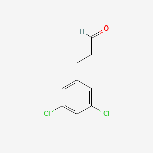 molecular formula C9H8Cl2O B1627433 3-(3,5-Dichlorophenyl)propanal CAS No. 95333-97-4