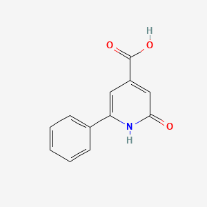 molecular formula C12H9NO3 B1627436 2-Hydroxy-6-phenylpyridine-4-carboxylic acid CAS No. 91493-43-5