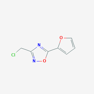 molecular formula C7H5ClN2O2 B1627445 3-(chloromethyl)-5-(2-furyl)-1,2,4-oxadiazole CAS No. 874816-05-4
