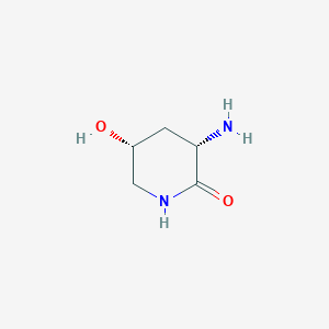 (3S,5R)-3-Amino-5-hydroxypiperidin-2-one