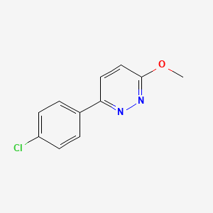 molecular formula C11H9ClN2O B1627456 3-(4-Chlorophenyl)-6-methoxypyridazine CAS No. 70751-01-8