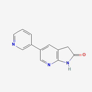 5-(pyridin-3-yl)-1H-pyrrolo[2,3-b]pyridin-2(3H)-one
