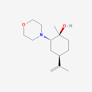 molecular formula C14H25NO2 B1627468 (1S,2S,4R)-1-Methyl-2-(morpholin-4-yl)-4-(prop-1-en-2-yl)cyclohexan-1-ol CAS No. 367512-42-3