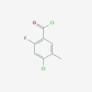 molecular formula C8H5Cl2FO B1627482 4-Chloro-2-fluoro-5-methylbenzoyl chloride CAS No. 204778-68-7