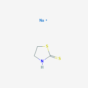 molecular formula C3H5NNaS2+ B1627496 Sodium;1,3-thiazolidine-2-thione CAS No. 71591-75-8