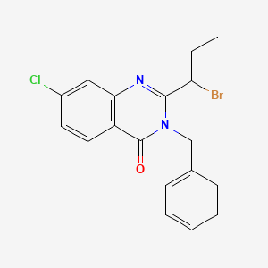 3-benzyl-2-(1-bromopropyl)-7-chloroquinazolin-4(3H)-one