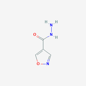 molecular formula C4H5N3O2 B1627501 异恶唑-4-甲酰肼 CAS No. 885273-78-9