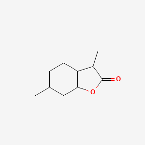 molecular formula C10H16O2 B1627513 3,6-dimethylhexahydrobenzofuran-2(3H)-one CAS No. 92015-65-1
